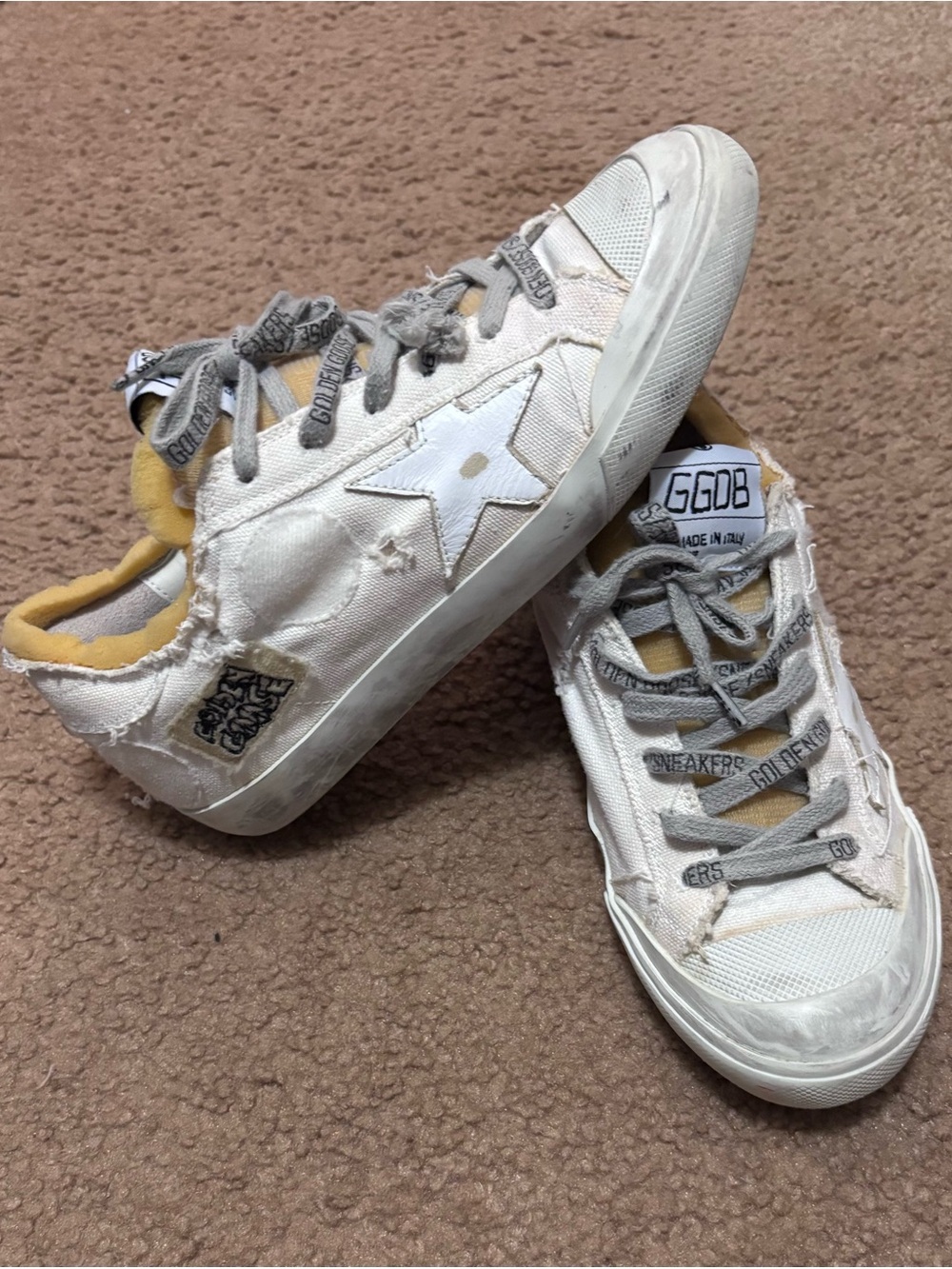 Golden Goose White Star Low-Top Sneakers